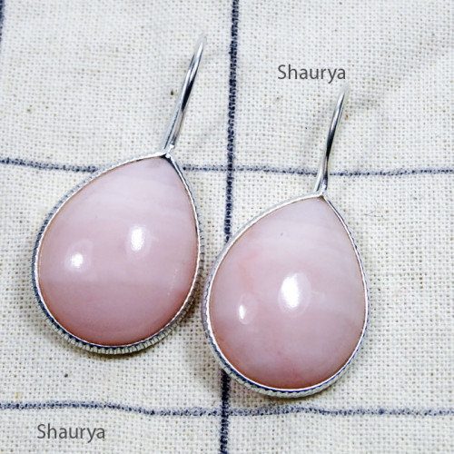 Pink Aragonite F - BZE875-Pink Aragonite, Canadian Green Jade, Neon Blue Apatite, R