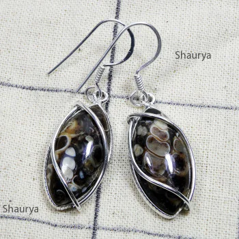 Turtella Jasper C - BZE873-Sterling 925 Silver New Design with Semiprecious Gemstone Turtella Jasper C - BZE873-Sterling 925 Silver New Design with Semiprecious Gemstone