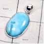 Larimar A - LDS987-Beautiful Larimar 925 Sterling Silver Handmade Plain Sett
