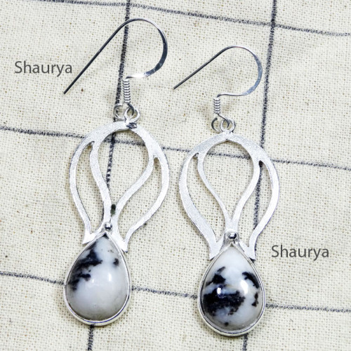 Zebra Jasper B - BZE868-Genuine Zebra Jasper Cab 925 Silver Manufacturer Fancy Be