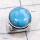 Larimar A - LDS981-Larimar Cab Charm Gemstone Made in 925 Silver Plain Ring