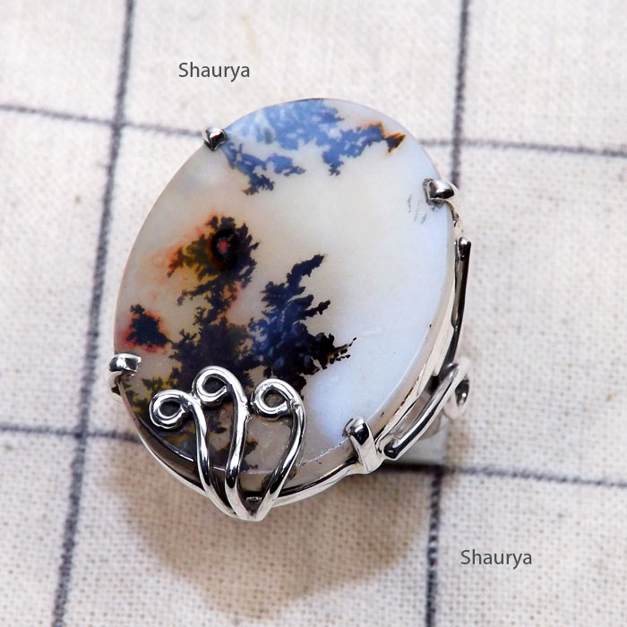 Scenic Agate F - SDR787-Green Swiss Opal, Print Stone, Scenic Agate, Pink Opal, V