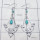 Tibet Turquoise I - SDE807-Genuine Cut n Cab Gemstone 925 Sterling Silver Handmade D