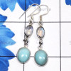 Blue Aragonite, Rainbow Cut H - SBA998-Sterling 925 Silver Manufacturer Lightweight Blue Aragoni