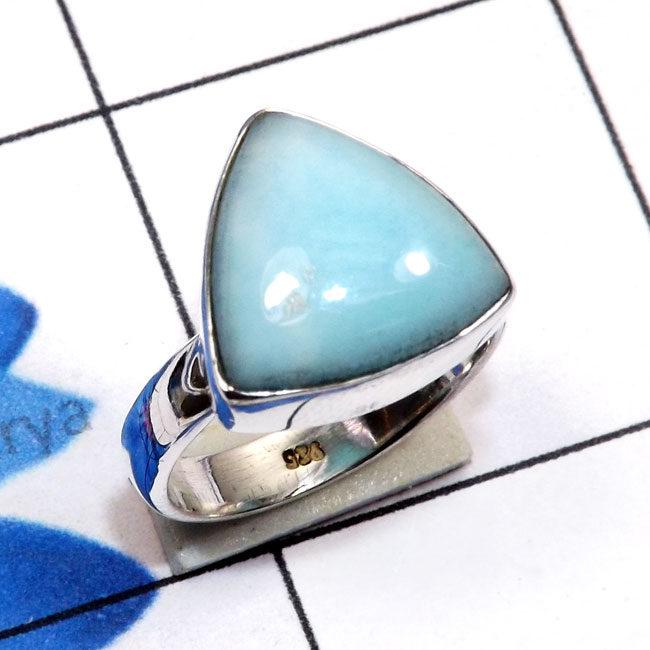 Blue Aragonite H - SBA995-Blue Aragonite 925 Sterling Silver Manufacturer Stunning 