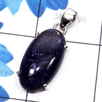Iolite Cab O - SPS951-Genuine Cut n Cab Gemstone 925 Sterling Silver Prong Sett Iolite Cab O - SPS951-Genuine Cut n Cab Gemstone 925 Sterling Silver Prong Sett