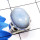 Blue Lace Agate D - PSR875-Genuine Cab Gemstone 925 Sterling Silver Stunning Ring