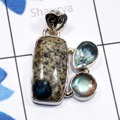K2 Jasper, Blue Topaz E - SSP939-Green Swiss Opal, Black Coral, Pink Aragonite, Ethiopian 