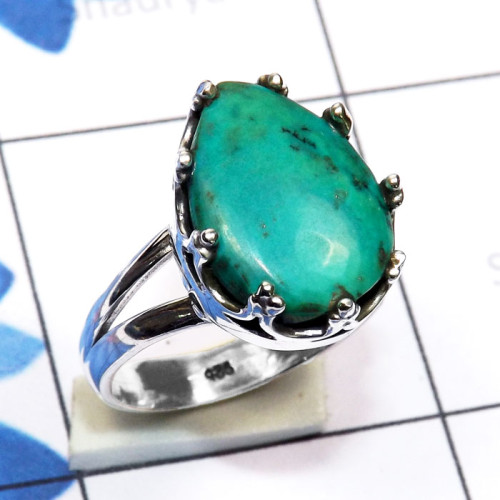 Tibet Turquoise A - SDR781-Genuine Cut n Cab Gemstone Made in 925 Silver Handmade Wh Tibet Turquoise A - SDR781-Genuine Cut n Cab Gemstone Made in 925 Silver Handmade Wh