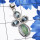 Aqua Chalcedony n Blue Topaz G - SSP933-Semiprecious Cut n Cab Gemstone Made in 925 Silver Wholes