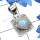 Rainbow Moonstone A - SSP930-Canadian Green Jade, Star Ruby, Rainbow, Seraphinite, Lar