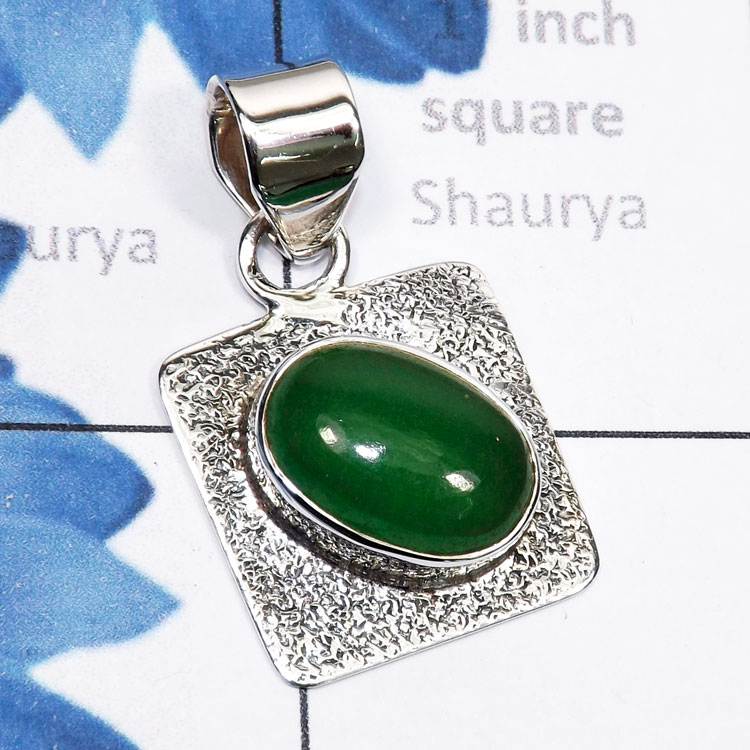 Canadian Green Jade O - SSP930-Canadian Green Jade, Star Ruby, Rainbow, Seraphinite, Lar