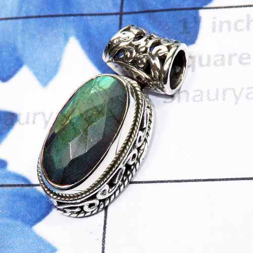 Labradorite Cut D - SSP929-Sterling 925 Silver Manufacturer Semiprecious Cut n Cab G