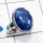 Tanzanite Cab C - PSR871-Genuine Cab Gemstone 925 Silver Handmade Plain Ring