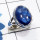 Tanzanite Cab D - PSR871-Genuine Cab Gemstone 925 Silver Handmade Plain Ring