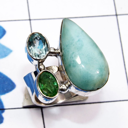 Lairmar, Emerald B - CLR948-Shattuckite, Cats Eye, Ethiopian Opal, Larimar, Aragonite Lairmar, Emerald B - CLR948-Shattuckite, Cats Eye, Ethiopian Opal, Larimar, Aragonite