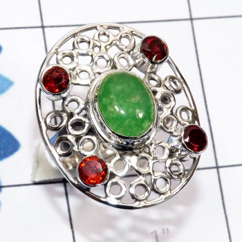 Canadian Green Jade, Garnet O - SDR777-Canadian Green Jade, Ethiopian Opal, Blue Topaz, Tanzanit Canadian Green Jade, Garnet O - SDR777-Canadian Green Jade, Ethiopian Opal, Blue Topaz, Tanzanit