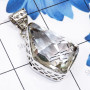 Crystal Quartz A - SD699-Sterling 925 Silver Crystal Quartz Handmade Fancy Pendant