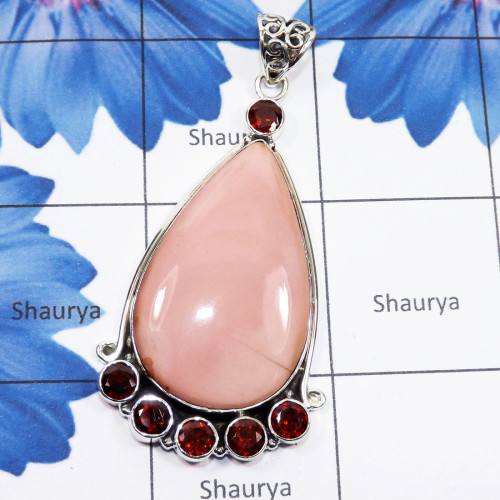 Pink Opal, Garnet D - SSP926-Cacoxenite, Black Coral Druzy, Golden Seraphinite, Chryso Pink Opal, Garnet D - SSP926-Cacoxenite, Black Coral Druzy, Golden Seraphinite, Chryso