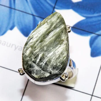 Seraphinite Druzy B - SPH998-Sterling 925 Silver Manufacturer Seraphinite Druzy Ring Seraphinite Druzy B - SPH998-Sterling 925 Silver Manufacturer Seraphinite Druzy Ring