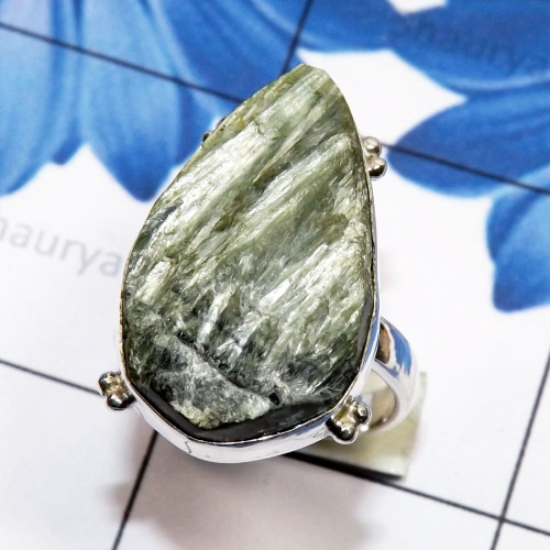 Seraphinite Druzy B - SPH998-Sterling 925 Silver Manufacturer Seraphinite Druzy Ring