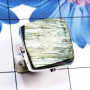 Seraphinite Druzy B - SPH997-Wholesale Seraphinite Druzy 925 Sterling Silver Ring