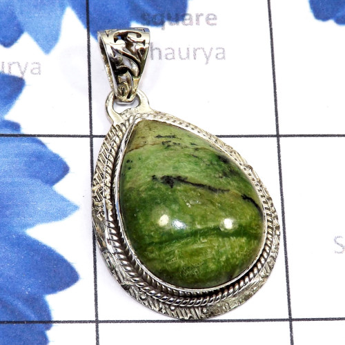 Green Swiss Opal E - SSP922-Green Pietersite, Green Swiss Opal, Print Stone, Chrysopr