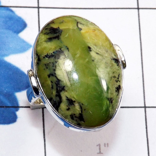 Green Swiss Opal A - PSR869-Green Swiss Opal 925 Sterling Silver Stunning Ring