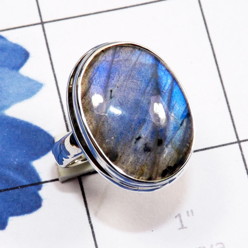 Labradorite Cab F - PSR868-Fire Labradorite Cab 925 Sterling Silver Handmade Wholesa Labradorite Cab F - PSR868-Fire Labradorite Cab 925 Sterling Silver Handmade Wholesa
