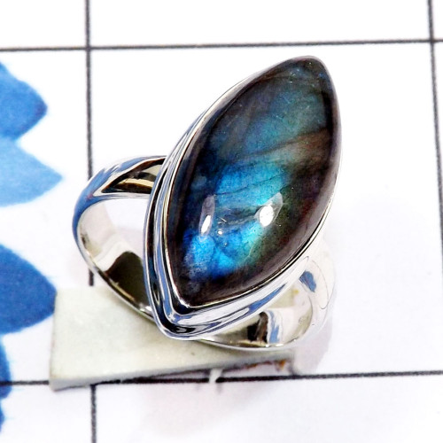 Labradorite Cab I - PSR868-Fire Labradorite Cab 925 Sterling Silver Handmade Wholesa Labradorite Cab I - PSR868-Fire Labradorite Cab 925 Sterling Silver Handmade Wholesa