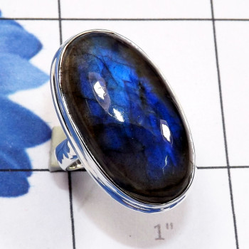 Labradorite Cab L - PSR868-Fire Labradorite Cab 925 Sterling Silver Handmade Wholesa Labradorite Cab L - PSR868-Fire Labradorite Cab 925 Sterling Silver Handmade Wholesa