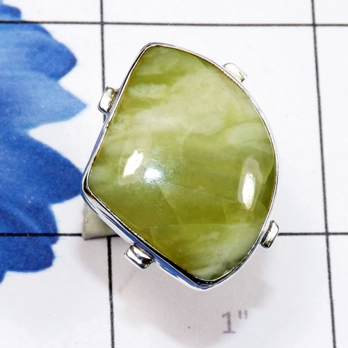 Green Pietersite O - PSR866-Green Pietersite Made in 925 Silver Stunning Ring Green Pietersite O - PSR866-Green Pietersite Made in 925 Silver Stunning Ring