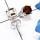 Garnet Cut B - SSE972-5mm Round Faceted Gemstone 925 Silver Prong Setting Stud