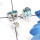 Blue Topaz E - SSE970-5x7mm Oval Genuine Faceted Gemstone Sterling 925 Silver P