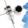 Black Onyx Cut A - SSE969-6mm Round Faceted Semiprecious Gemstone 925 Sterling Silv