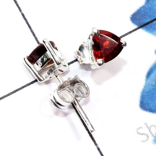 Garnet Cut O - SSE965-5mm Triangle Lightweight Semiprecious Gemstone Wholesale