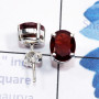 Garnet Cut A - SSE962-7X9mm Oval Faceted Gemstone 925 Sterling Silver Wholesale