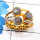 Labradorite Cab B - STR944-Genuine Multi Gemstone 925 Silver Gold Rhodium Plated Two