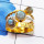 Labradorite Cab E - STR944-Genuine Multi Gemstone 925 Silver Gold Rhodium Plated Two