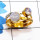 Rainbow Moonstone Cab O - STR943-Gold Rhodium Plated 925 Sterling Silver Semiprecious Gems