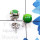 Green Turquoise F - SSE958-6mm Round Genuine Cab Gemstone 925 Sterling Silver Wholes