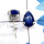 Lapis H - SSE957-7x10mm Pear Drop Cab Multi Gemstone 925 Silver Lightweigh