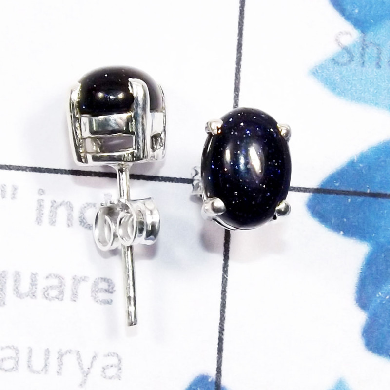 Blue Sand Stone J - SSE955-5x7mm Oval 925 Sterling Silver Genuine Gemstone Wholesale Blue Sand Stone J - SSE955-5x7mm Oval 925 Sterling Silver Genuine Gemstone Wholesale
