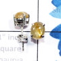Golden Rutile K - SSE955-5x7mm Oval 925 Sterling Silver Genuine Gemstone Wholesale