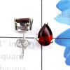 Garnet Cut B - SSE953-6x9mm Pear Drop Faceted Gemstone 925 Sterling Silver Ligh