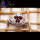 Garnet Cab F - CLD997-Genuine Three Stone 925 Sterling Silver Claddagh Ring wit