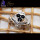 Black Onyx I - CLD997-Genuine Three Stone 925 Sterling Silver Claddagh Ring wit