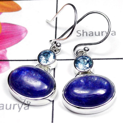 Kynite B - SDE998-Sterling Silver Exclusive Gemstone Earring