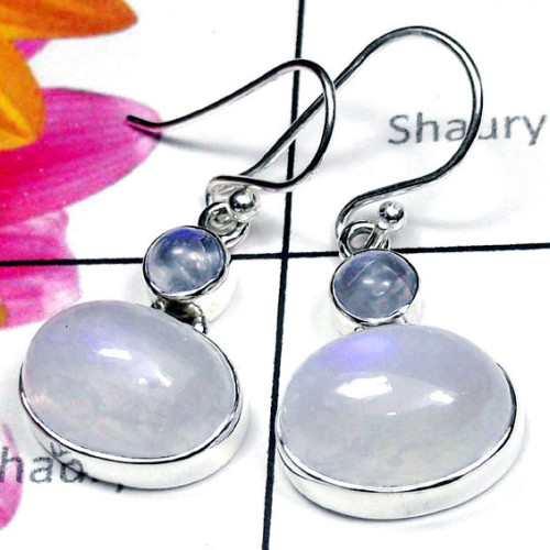 Rainbow C - SDE998-Sterling Silver Exclusive Gemstone Earring