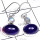 Tanzanite D - SDE998-Sterling Silver Exclusive Gemstone Earring